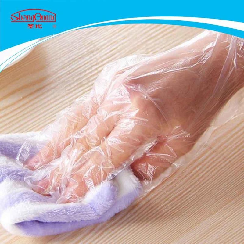 Disposable PE Plastic Food Safe Test Gloves
