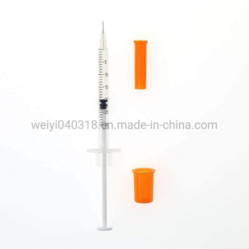 Sterile High Quality Disposable Insulin Syringe U-40/U-100 0.3ml 0.5ml 1ml CE$ISO Approved