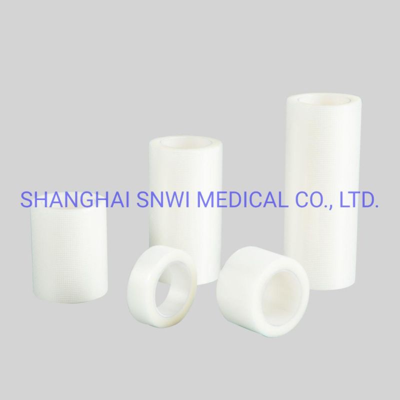 High Quantity Disposable Surgical Adhesive Transpore Plastic Tape Waterproof Medical PE Tape with or Withur Cutter