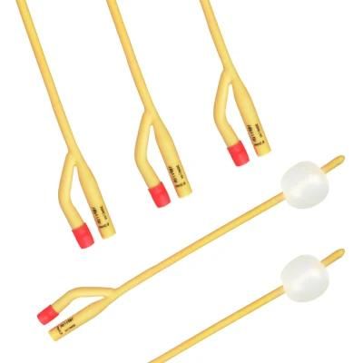 2-Way Latex Foley Catheter Silicone Coated for Single Use