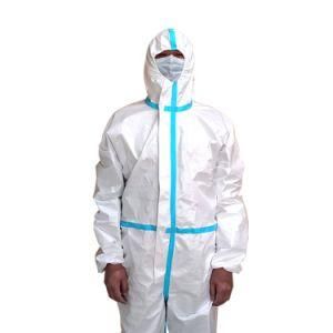 Ce Certificate Disposable Protective Suits, Sterile Virus Protective Clothing with GB19082-2009