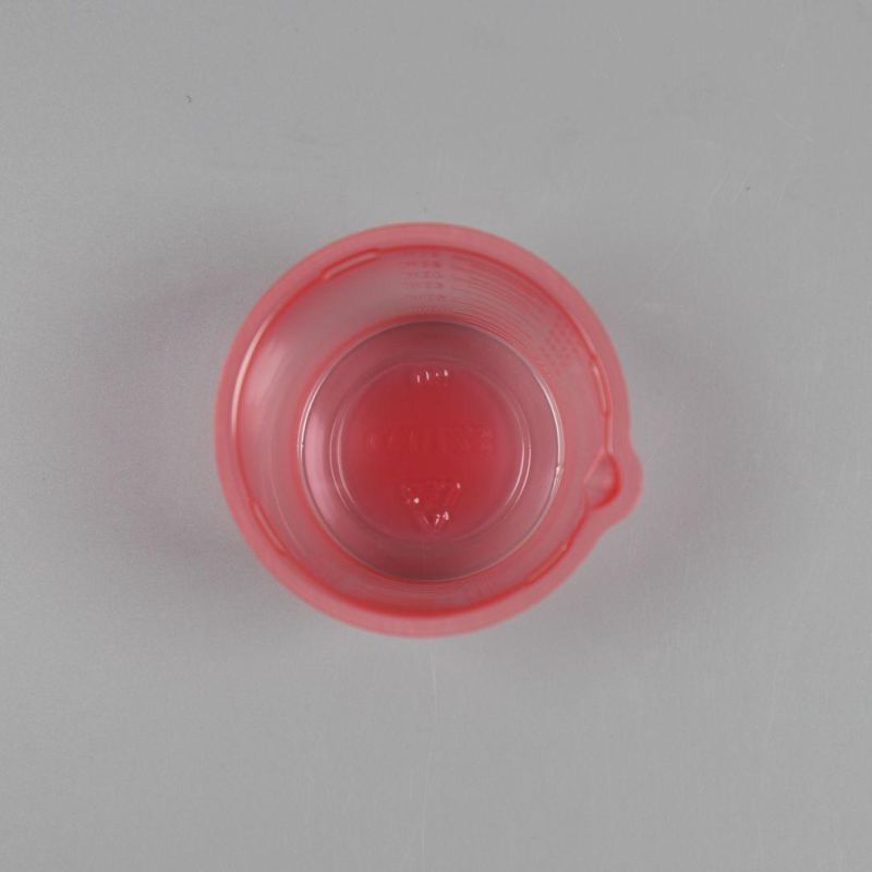 Medical Disposable Plastic Urine Medicine Red Cup