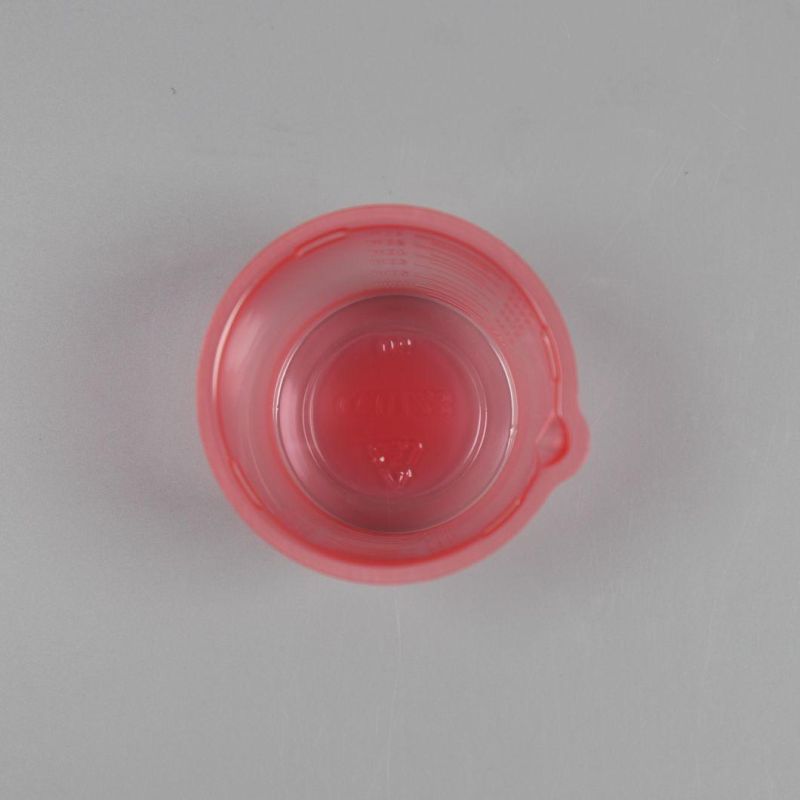 Medical Disposable Plastic Urine Medicine Red Cup
