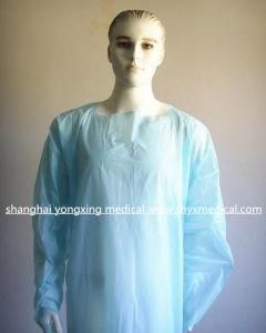 Polyethylene/PE/CPE/PP Disposable Surgical Gown, CPE Isolation Gown, PE Apron