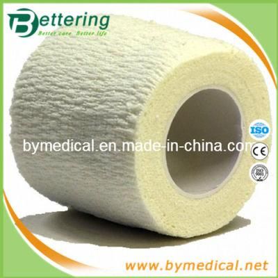 Cotton Fabric Self Adhesive Bandage White Colour