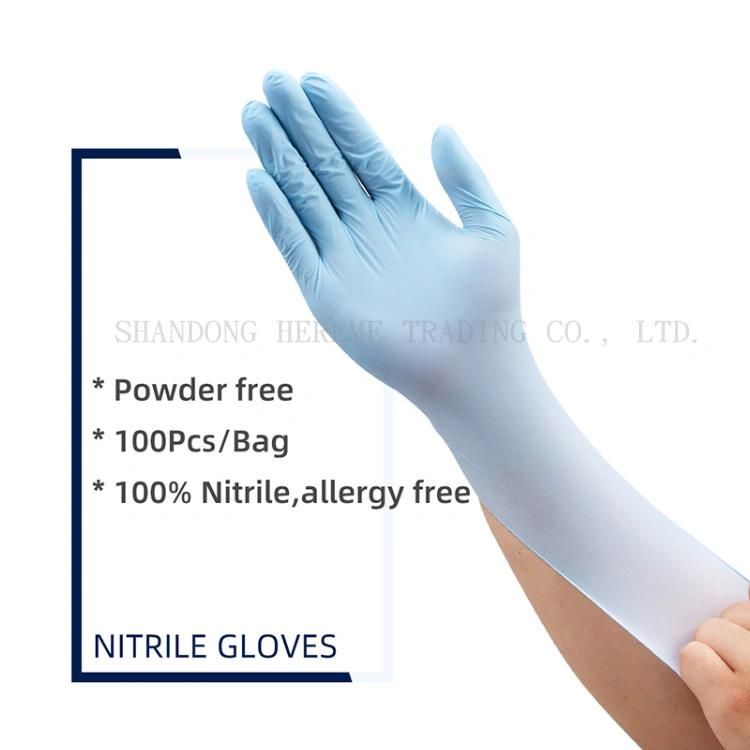 Hot Sale Disposable Sterile Medical Nitrile Gloves Without Powder