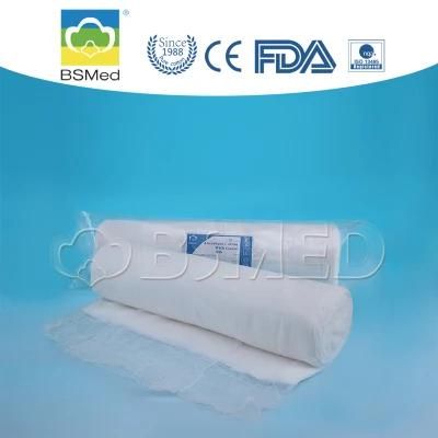 Factory Wholesale of 100% Cotton Medical Cotton Wool Roll with Gauze