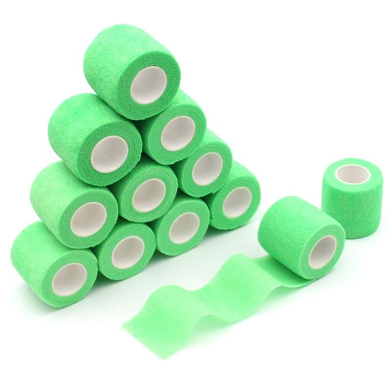 Self Adherent Cohesive Bandages Wrap 6 Count 2" X 5 Yards, Medical Tape, Adhesive Flexible Breathable First Aid Non Woven Rolls