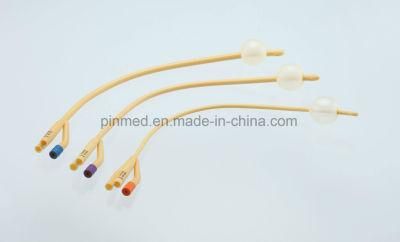 Hot Sale Medical Disposable 3 Way Latex Foley Catheter with CE