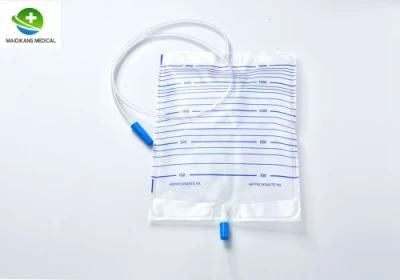Disposable Urine Bag 100ml 2000ml Economic Urine with T-Valve Pull-Push Valve Tube