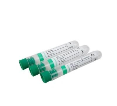 Medical Disposable Vacuum Blood Collettion Sodium Heparin Tube with CE&ISO