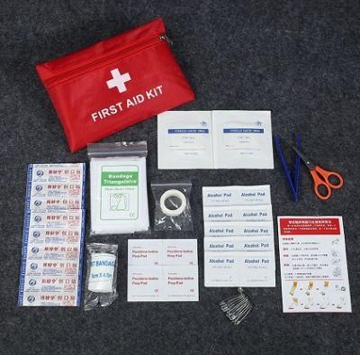 High Quality Portable Small Car Mounted Outdoor First Aid Kit 12 Piece Set