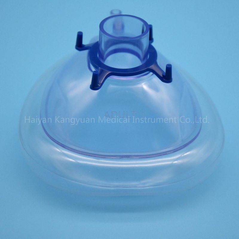 PVC Disposable Anesthesia Mask for Children and Adults