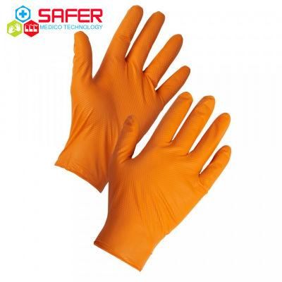 Nitrile Glove Making Machine Powder Free Disposable Diamond Orange