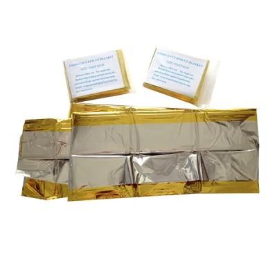 High Quality Multi-Purpose First Aid Devices Mylar Foil Rescue Reusable Weatherproof Emergency Blanket for Camping Hiking