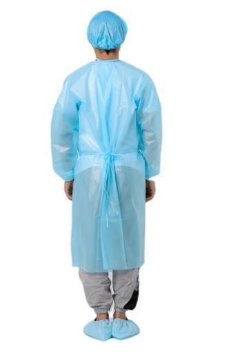 Wholesale Chemical Medical Waterproof Safety Protective Disposable Non Woven PP+PE Level 1 Isolation Suits