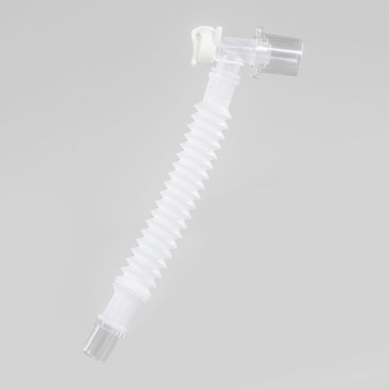 Smoothbore Breathing Circuit Extension Tube Catheter Mount