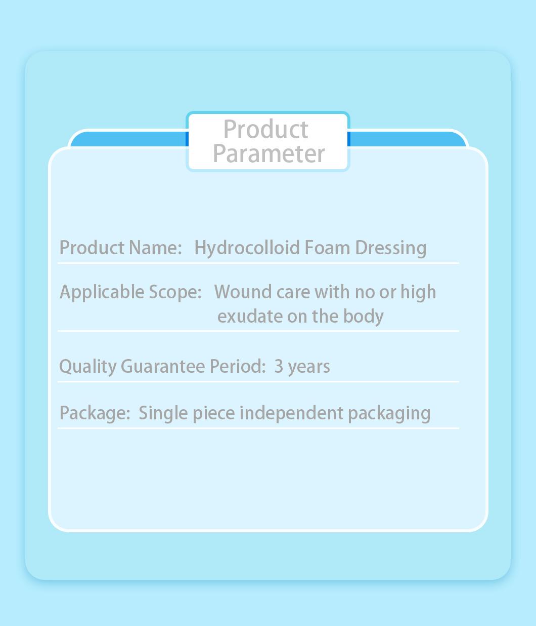 Material Wound Care Dressing Medical Supplies Bedsore Foam Price Hydrocolloid