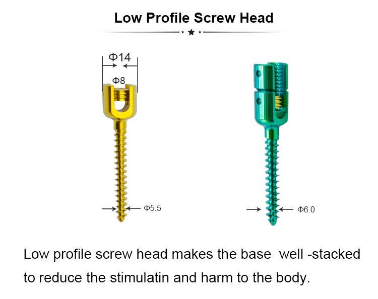 Competitive Price Orthopedic Surgical Implants Monoaxial Reduction Screw Spinal Implant