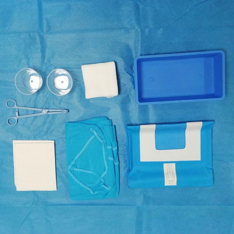 Hospital Use SMMS Disposable Cesarean Section Sterile Autoclavable Surgical Drape Pack
