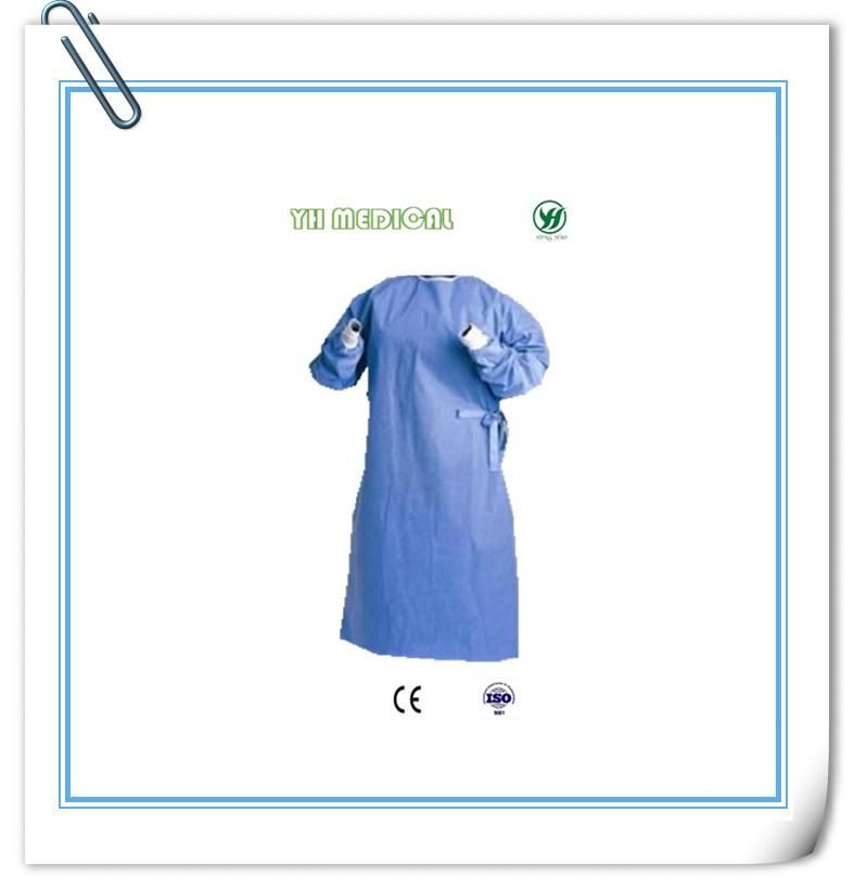 Disposable Non Woven SMS Blue Surgical Gown