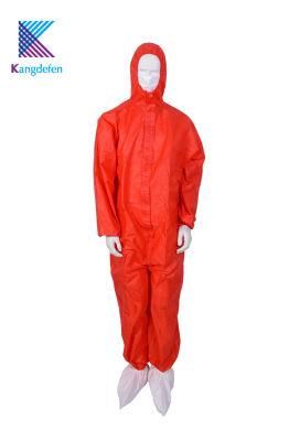 Disposable Fluid-Resistant Protection Coverall Isolation Gown Industrial Safety Suits