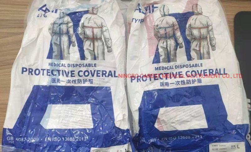 Disposable Protection Chemical Protective Microporous Non-Woven Coverall