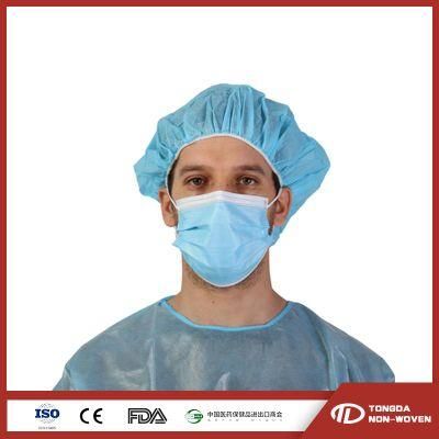 High Quality Non-Woven Disposable Bouffant Cap for Nurse