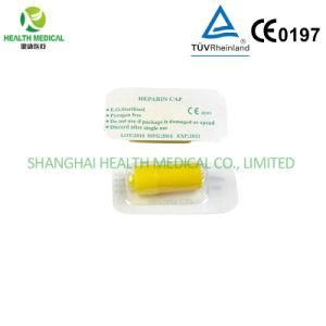 Yellow Heparin Cap in Blister Package, Eo Sterilization