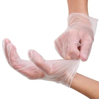 CE FDA SGS Certified Clear Disposable Food Processing Medical PVC/Vinyl Glove Powder Free