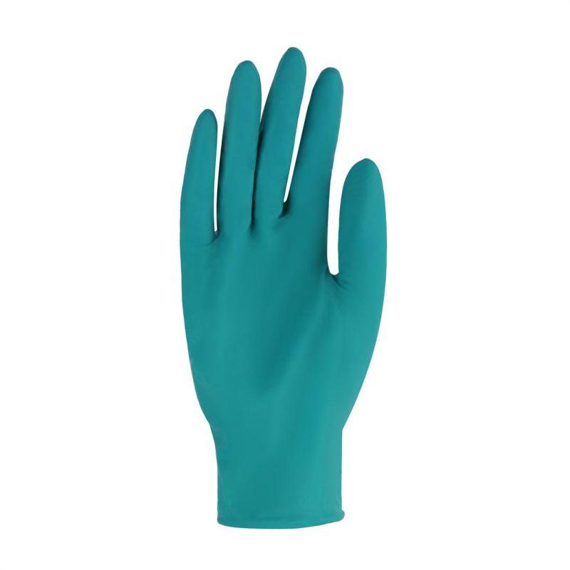 Power Free Non Sterile Food Grade Touch Screen Full Texture Disposable Nitrile Medical Examination Gloves