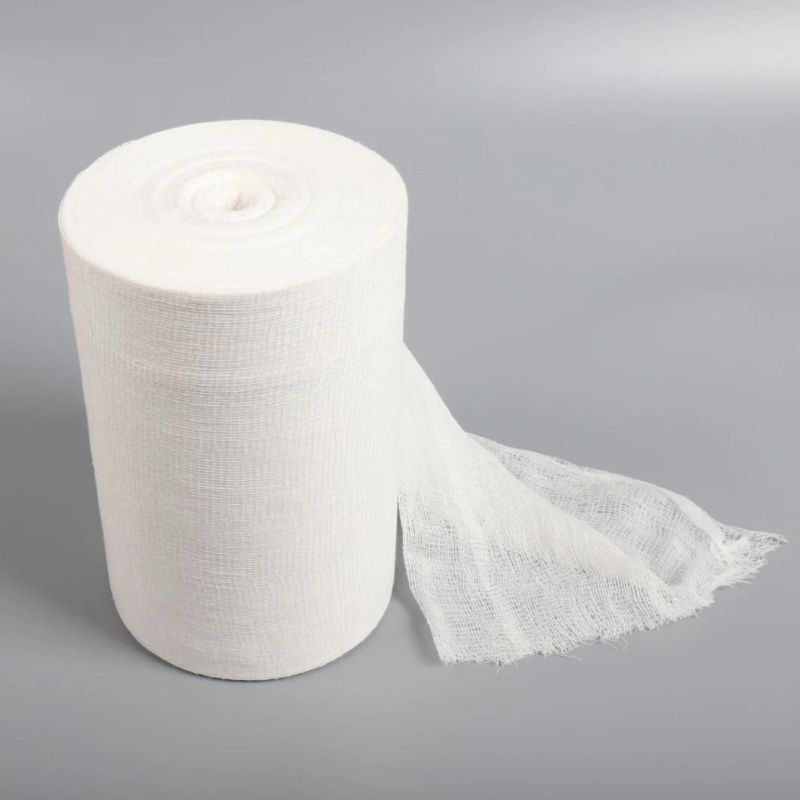 100% Cotton Medical Hemostats Absorbent Gauze Bandage 90cm X 91m Gauze Roll/Pad