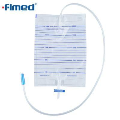 Medical Disposables Disposable Medical Use Pull Push Valve 2000ml Urine Bag
