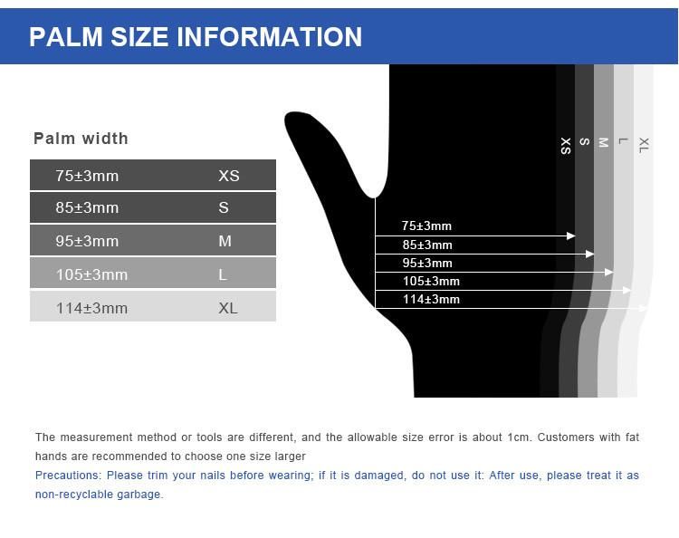 Titanfine Economical Custom Design Powder Free Exam Gloves Nitrile Disposable