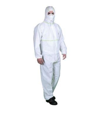 Disposable Nonwoven SMS Microporous Coveralls with Knitted Cuffs