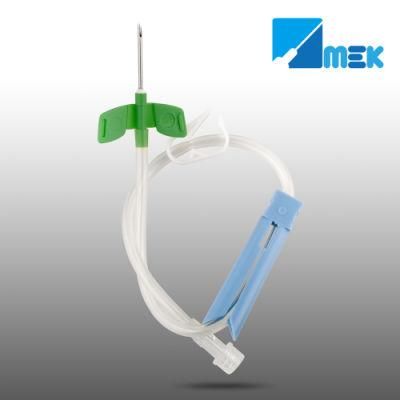 Hemodialysis Fistula Needle Fixed Type with Back Eye 15g 16g 17g