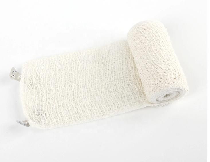 Natural Color High Quality Non Woven Elastic Cotton Crepe Vet Wrap Cohesive Bandage Factory