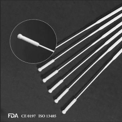 15cm Disposable Medical Sterile Sample Collection Nylon Flocking Nasal Swab