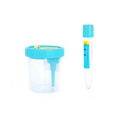 120ml Disposable Sample Vacuum Urine Container with Vacuum Urine Collection Tube Specimen Sterile Plastic Cups