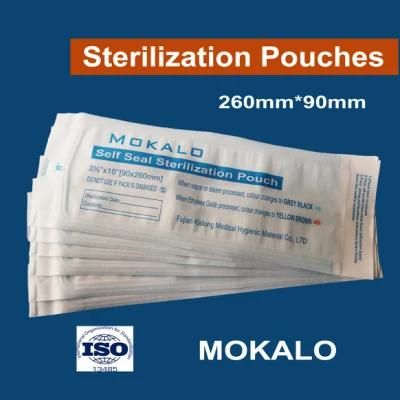 Self Sealing Sterilization Medical Eo Disposable Pouches 260*90