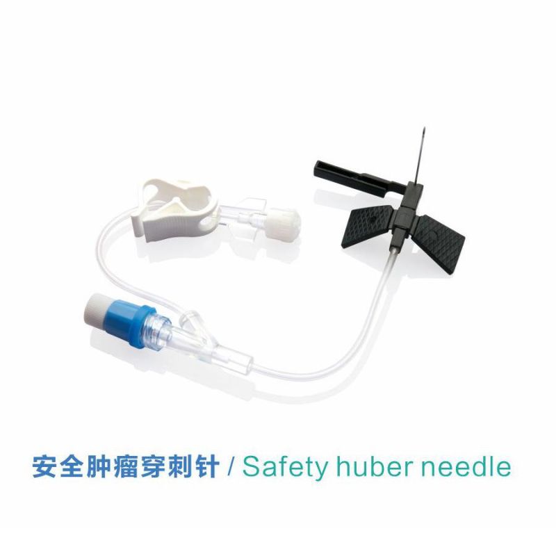 Safety Needle Scalp Vein Set for Fluid Infusion on Head with Safety Valv Syringe Needle