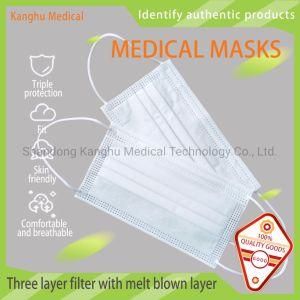 Shandong Kanghu Three Layer Disposable Medical Masks for Adult and Students Type Iir