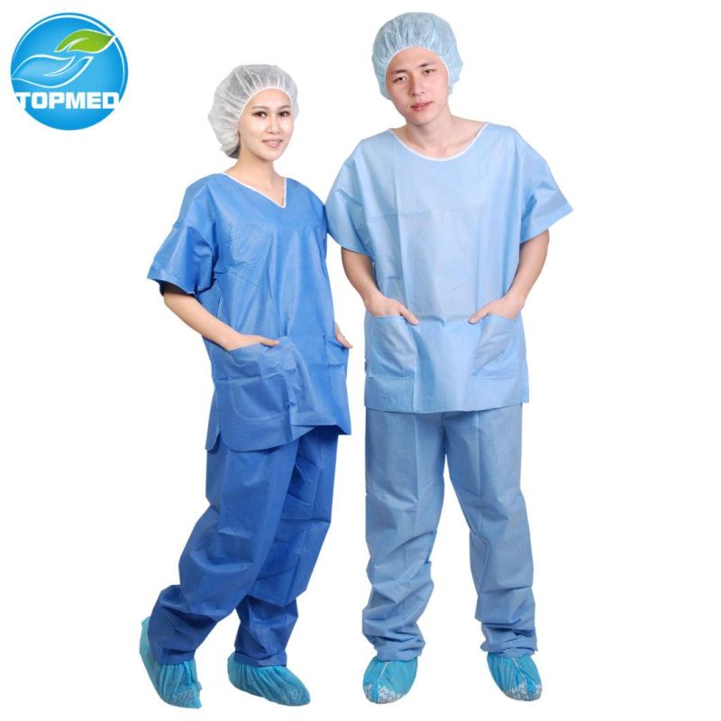 Hospital Uniform Disposable Surgical Hospital Clothing PP or SMS Patient Gown Nurse Apron Uniform