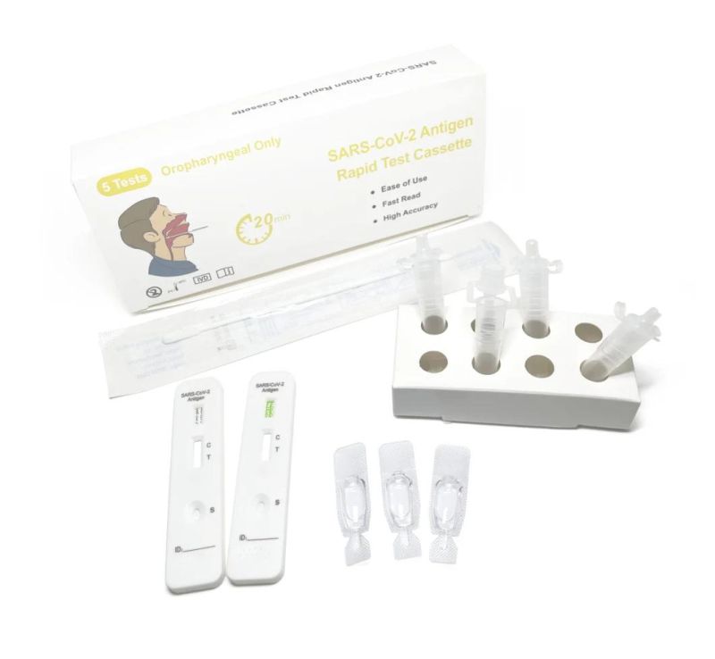 CE Approve Home Use Antigen Test Cassette Kit, Antigen Oropharyngeal Rapid Test
