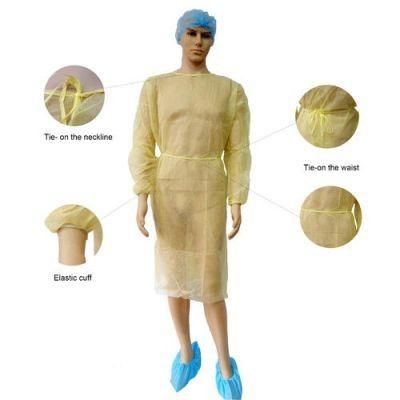 Non Woven 27GSM Yellow Gown Isolation