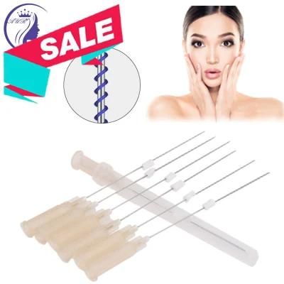 Ultra V Line Face Lifting Treatment Suture Pdo Thread with Cannula Mono Twin Screw