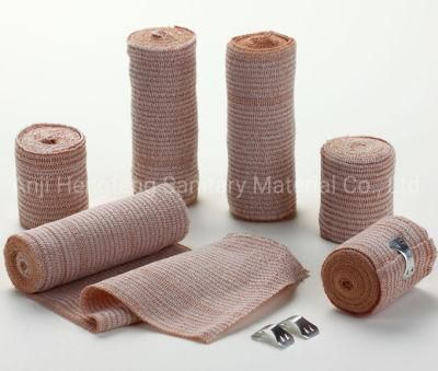 Medical High Elastic Bandage with Metal Clips