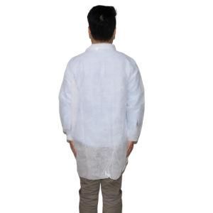 Polypropylene Lab Coats White Painters Coat Disposable Protection with Pockets