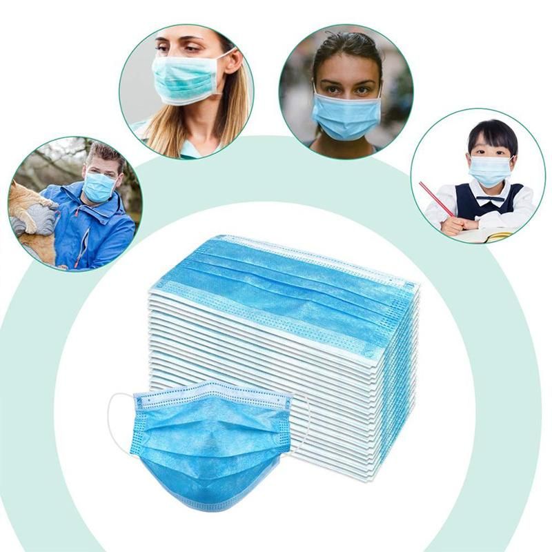 Dental Use Disposable Surgical Mask with Earloop 3ply Non-Woven Medical Face Masks Prevent Virus