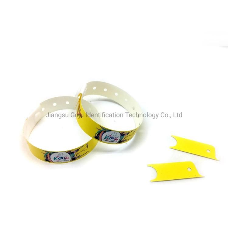 Best Quality Waterproof Event Wristband with Plastic Clip